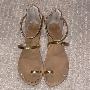 Gold sandals